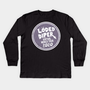 Loded Diper Virtual world tour 2020 Kids Long Sleeve T-Shirt